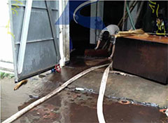 萬(wàn)年水泥廠水塔(tǎ)除鏽除垢清洗(xi)